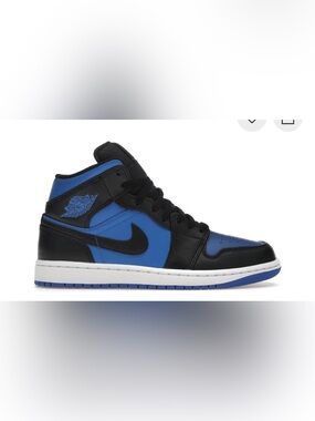 Nike Jordan 1 Mid Black Royal Blue